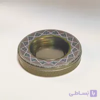 قوطی فلزی زعفران قطر 23 ارتفاع 3 (200 گرم سرگل)
