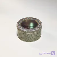 قوطی فلزی زعفران قطر 12 ارتفاع 5 (50 گرم سرگل)