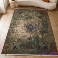پادری کرم زیتونی طرح پتینه و ترنج کد H378