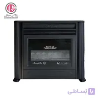 بخاری گازی مروارید سوز طرح شومینه رویال مدل 12000