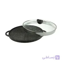 تابه گریل چدن نالینو دو طرفه مدل 34 Daniele (بدون درب)