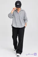 شومیز لینن راه راه زنانه zara