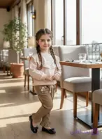بلوز شلوار دانتل دار