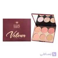 پالت رژگونه 6 رنگ فیوچر میکاپ