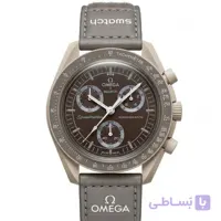 ساعت مچی امگاسواچ قهوه ای Omega Swatch