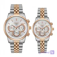 ساعت ست سیکو دو رنگ رز کرنوگراف | Gold Seiko Watch Set