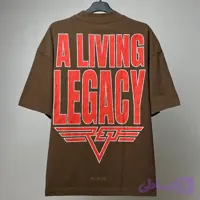 تیشرت قهوه‌ای REPRESENT طرح قرمز A LIVING LEGACY