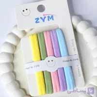 کش مو حوله‌ای رنگی ZYM مجموعه 5 عددی
