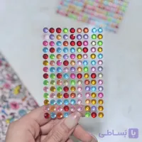 استیکر نگینی (نگین چسبی) ورق 126 تایی