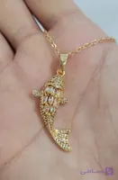 گردنبند ماهی نگینی کد 26207