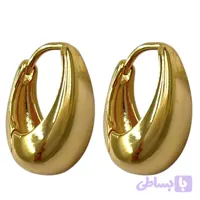 گوشواره زنانه ژوپینگ مدل حلقه ای آینه ای کد Z32102