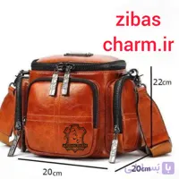 کیف غذا و خبرنگاری چرم طبیعی دست دوز - A41