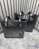 کیف زنانه سایز بزرگ مشکی مدل تیا
