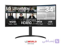 مانیتور ال جی 34 اینچی مدل 34WR55QK-B