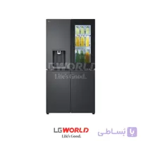 یخچال ساید بای ساید ال جی مدل LG X39 2024 مونتاژ چین رنگ مشکی GR-X39FFCRL