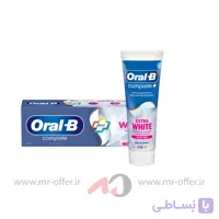 خمیردندان اورال بی مدل Extra White حجم 75 میلی لیتر