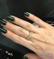 انگشتر ژوپینگ طرح زنجیر‌نگین