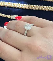 انگشتر نگین دار سفید ژوپینگ