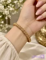 بنگل مدل طنابی ریز طلایی ژوپینگ اصل