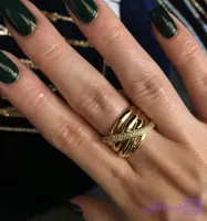 انگشتر ژوپینگ نگین‌دار طرح حلقه