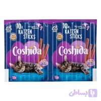 تشویقی گربه کوشیدا مدل مدادی بره و بوقلمون وزن 50 گرم بسته 10 عددی