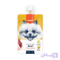 پودینگ سگ ونپی مدل Beef با طعم بیف گوشت گاو وزن 90 گرم