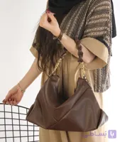 کیف زنانه شل دو بندداره دوشی و دستی مدل هفتی سایز بزرگ ارسال رایگان  کد 4501