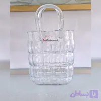 گلدان شیشه ای طرح سبد پاشاسازه