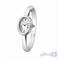 ساعت مچی زنانه کارتیر باگنور بند فلزی (النگویی) نقره‌ای Cartier Baignoire Silver