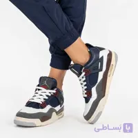 کتونی زنانه جردن 4 کرم یشمی کد 54790