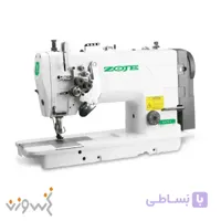چرخ خیاطی دو سوزن دو ماکو تک پایه زوجی ZJ-8750A-5