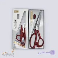 قیچی خیاطی دستی دسته قرمز آزو (PIN) سایز 12