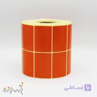 لیبل کاغذی دو ردیف دیجیکالا PVC نارنجی 51*34