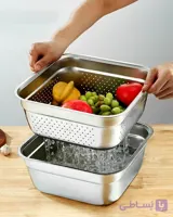 آبکش و لگن یونیک در چهارسایز