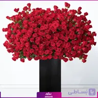 باکس گل 833 شاخه رز قرمز (طرح بین الملل کلاسیک)