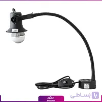 چراغ خرطومی مشکی با لامپ حبابی و لنزدار 5 وات