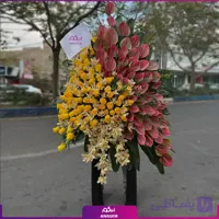 جام گل درخشش عشق با آنتورویم و رز و ارکیده