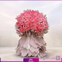 دسته گل قدی رز صورتی