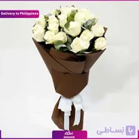 (delivery in Philippines) White Roses Bouquet
