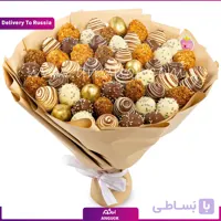 دسته گل توت فرنگی (تحویل در روسیه)