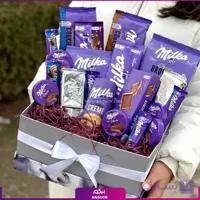 باکس شکلاتی با تم بنفش ویژه ولنتاین