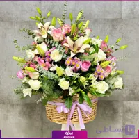 سبد گل طبیعی با طراحی اروپایی