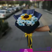 دسته گل تک شاخه گل آفتابگردان