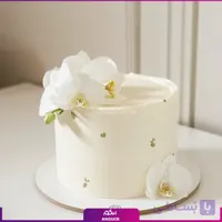 کیک با تزئین گل ارکیده