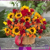 سبد گل گرمای زندگی