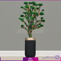 گلدان هدیه فایبرگلاس با درخت جاودان (ٰٰVIP)