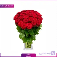 دسته گل 7 شاخه رز قرمز (تحویل در امارات)