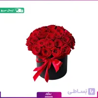 باکس 30 شاخه رز قرمز ممتاز (رز هلندی)