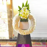 تاج گل ترحیم حلقه ای (اروپایی)