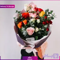 دسته گل رز سفید (تحویل گل در گرجستان)